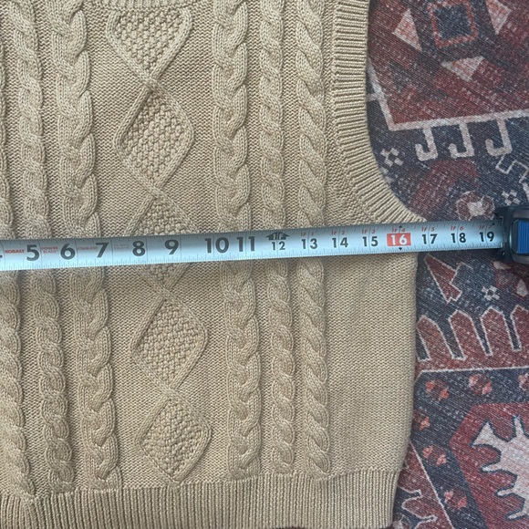 J. Crew Beige Cable Knit Sweater Vest - Picture 3 of 5